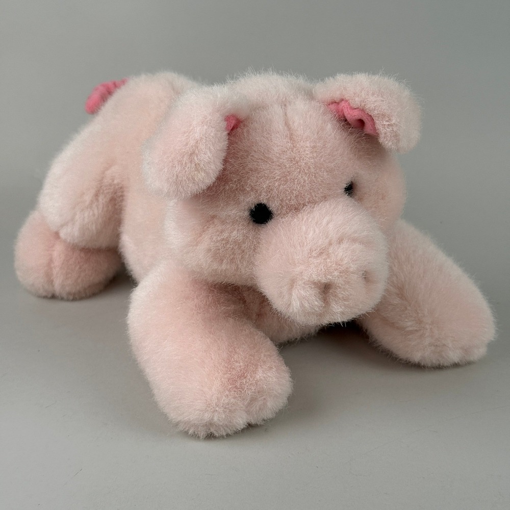 Dakin Plush Pig Unisex 11 Inch Pink Vintage 1993 Stuffed Animal